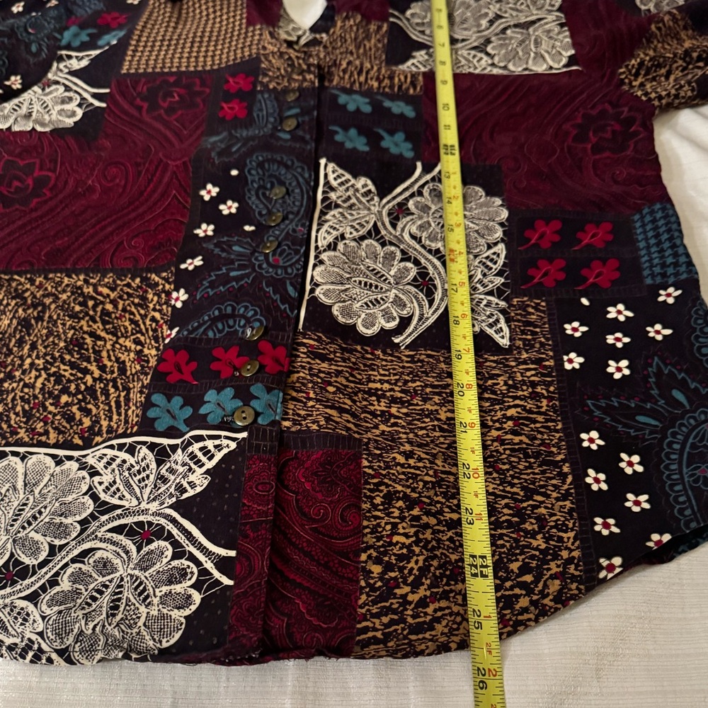 Roughrider By Circle T Patchwork Boho Western Blo… - image 8